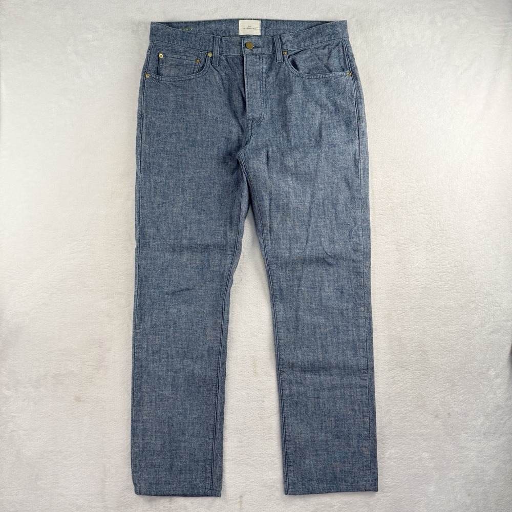 Sid Mashburn Light Wash Denim Jeans Mens 34x28 Made In USA
